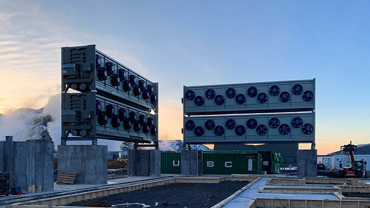 Climeworks new large-scale direct air capture and storage plant Orca.